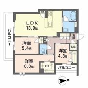 シャーメゾン ペルネチアの間取り画像