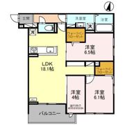 モンクレー北町の間取り画像