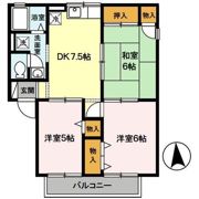 ディアコートS A棟の間取り画像