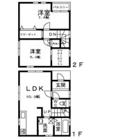 フジパレス戸建賃貸法善寺の間取り画像