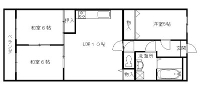 八尾本町大発マンションの間取り画像
