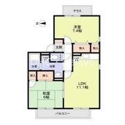 ニューリバーサイド八尾南の間取り画像