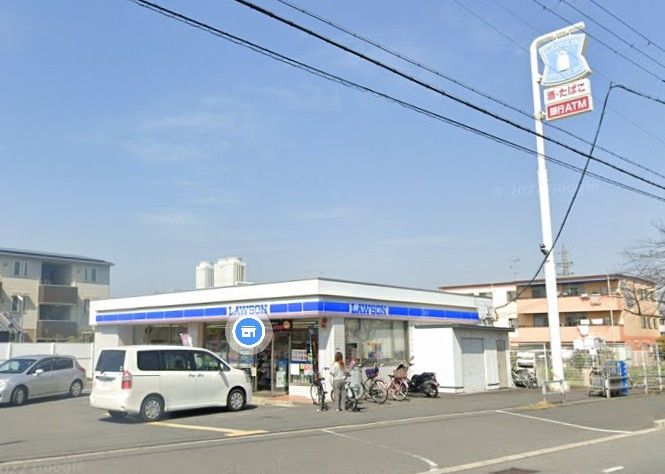 近くのローソン 東大阪花園桜通り店まで457m（徒歩6分）