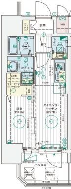 エステムコート大阪プリュームの間取り画像