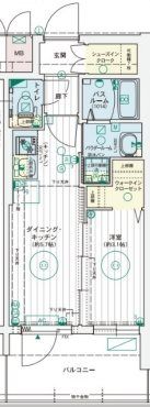 エステムコート大阪プリュームの間取り画像