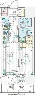 エステムコート大阪プリュームの間取り画像