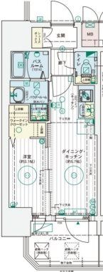エステムコート大阪プリュームの間取り画像