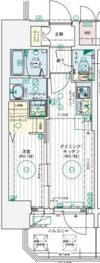 エステムコート大阪プリュームの間取り画像