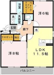 クレール萱振の間取り画像