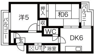 リバーヒル八尾の間取り画像