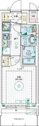 エステムコート大阪プリュームの間取り画像