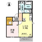 フェリオ吉田の間取り画像
