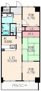 エクセレンス青山の間取り画像