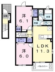 コッテイIの間取り画像