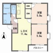 ハイツ渋川の間取り画像