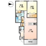 八尾市北木の本4丁目アパートの間取り画像