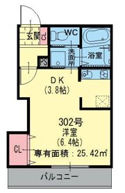 リヴェールUの間取り画像