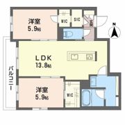 シャーメゾンケーツーの間取り画像
