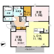ブランシェメゾンの間取り画像
