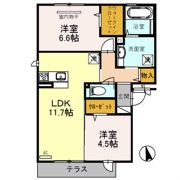 ブリーゼ久宝寺 B棟の間取り画像