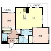 シャローム 岩田の間取り画像