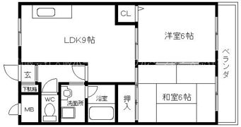 エクセル北本町の間取り画像