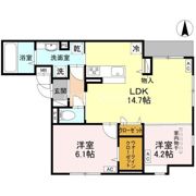 仮）D-room八尾市太子堂2丁目南の間取り画像