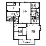 エバーグリーン ハイツの間取り画像
