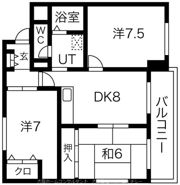 カサクレストの間取り画像