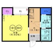 F＋style 大蓮南2号館の間取り画像