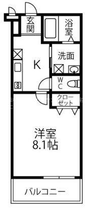 ベルドミール末広七番館の間取り画像