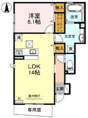 クルックス I棟の間取り画像