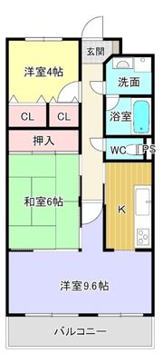 ルネ八尾弐番館の間取り画像