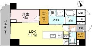 プレミアム菱屋西の間取り画像