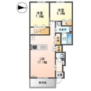 八尾市北木の本4丁目アパートの間取り画像