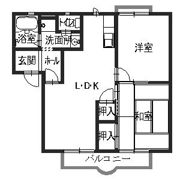 Y’Sハイツの間取り画像