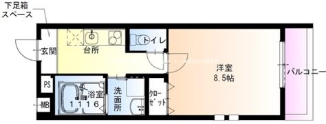 フジパレス近鉄八尾III番館の間取り画像