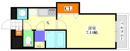 Luxe布施駅前の間取り画像