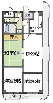グランドファミリア高井田の間取り画像