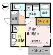 セジュール・ユイット西岩田の間取り画像
