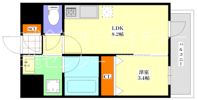 リアライズ布施駅前の間取り画像