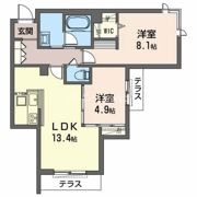 シャーメゾン オリナスパスミの間取り画像