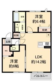 アルファ A棟の間取り画像