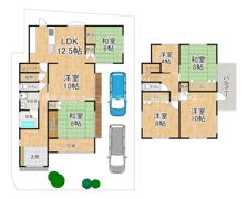 上四条町戸建の間取り画像