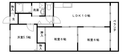 フローラ青山の間取り画像