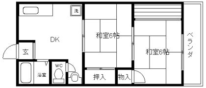 共栄ハイツの間取り画像