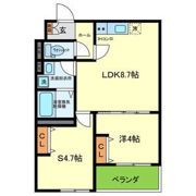 D porta mildの間取り画像