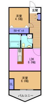 グランフェル八尾の間取り画像