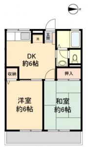 ドミール瓢箪山の間取り画像