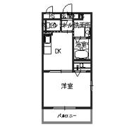 エバーグリーン若江岩田の間取り画像
